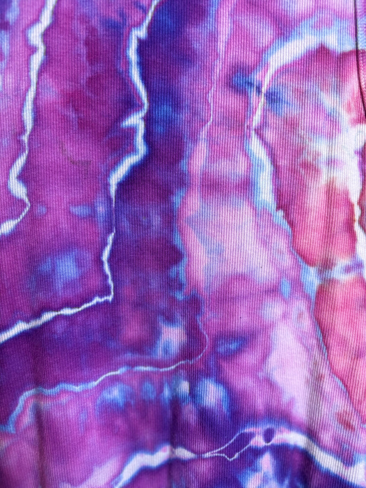Upcycled A New Day Women’s XL Tank Top – Purple & Pink Geode Tie-Dye
