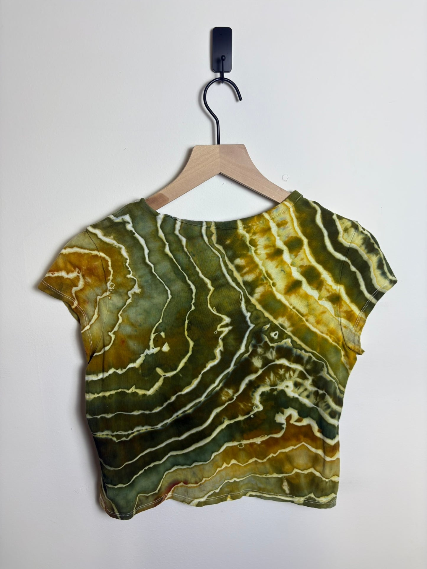 Upcycled Divided Women’s Medium Shirt – Earthy Geode Tie-Dye