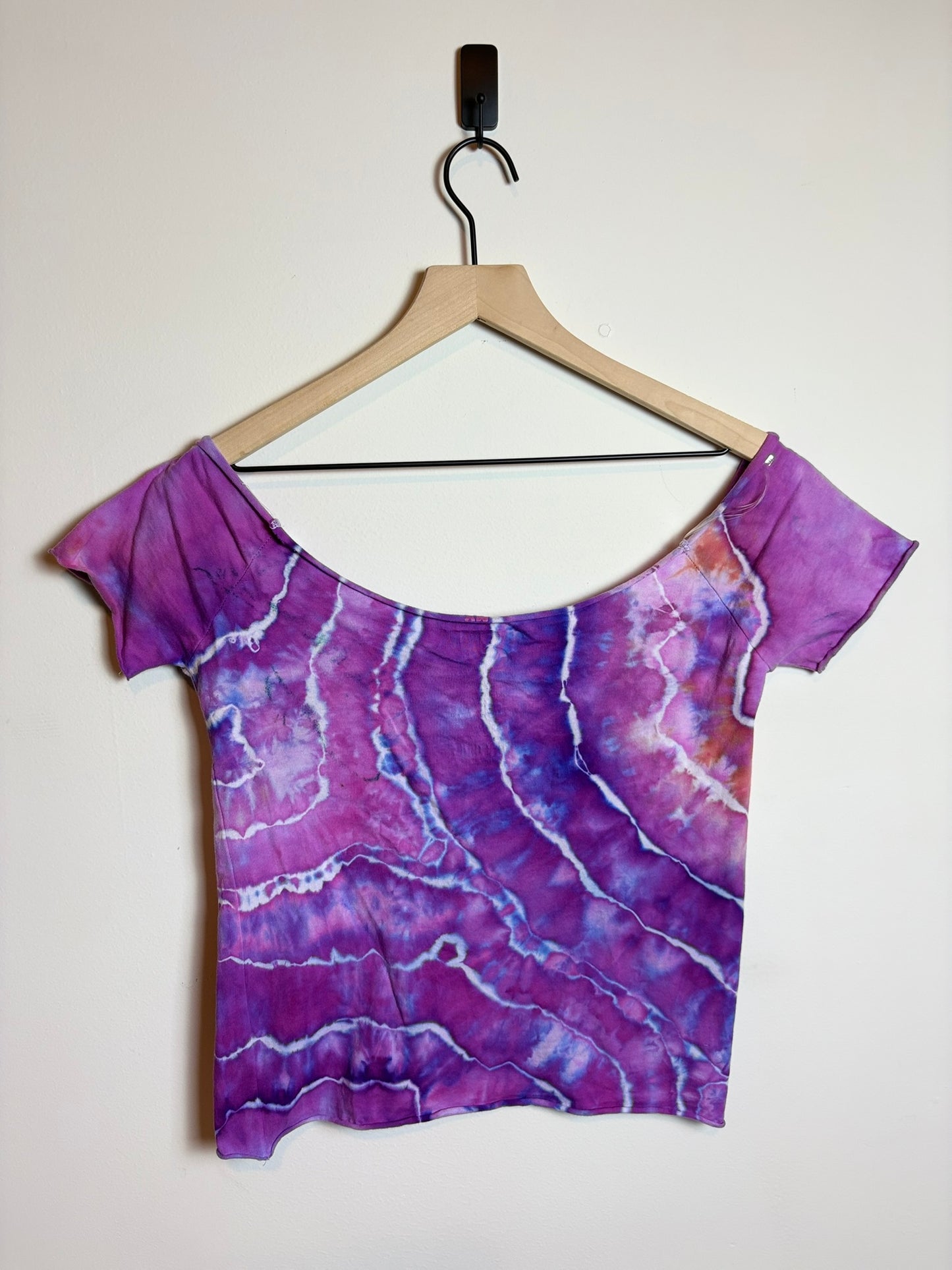 Upcycled My Little Pony x Hot Topic Women’s XL T-Shirt – Purple Geode Tie-Dye