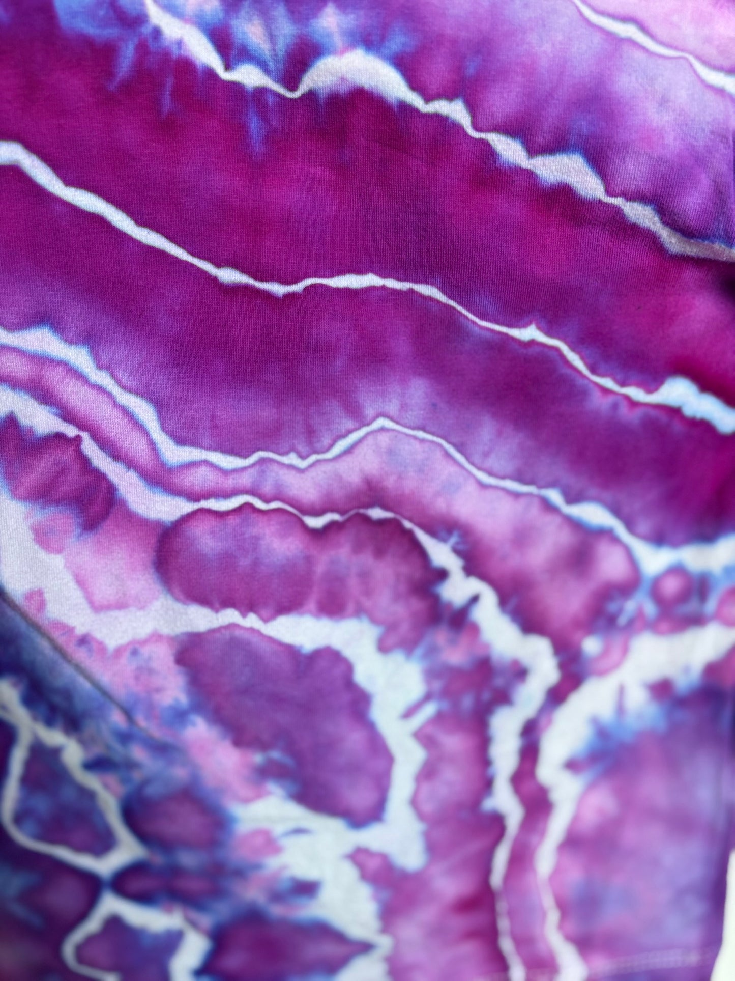 Upcycled Woodmouse & Thistle Kids Size 4 Long Sleeve Button-Up – Pink & Purple Geode Tie-Dye